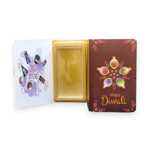 Happy Diwali Book Shape Chocolate Box Greetings With Chocolate #2 - Image 3
