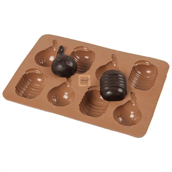 8 Cavity Anar And Sutli Rassi Bomb Shape Mold Silicone Chocolate Mold - Image 5