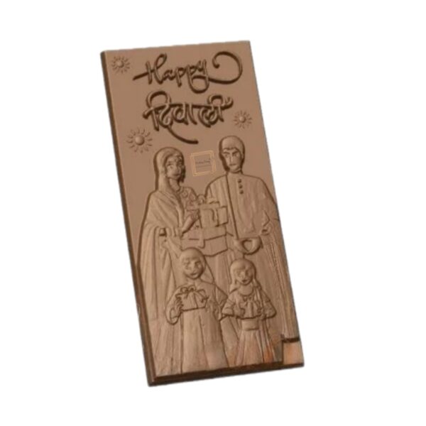 Happy Diwali Family Chocolate Bar PVC Mold - Image 2