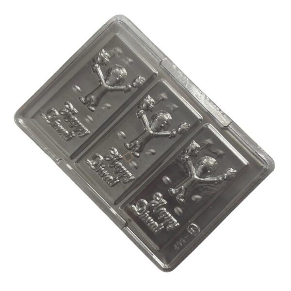 Happy Diwali Kids Chocolate Bar PVC Mold - Image 3