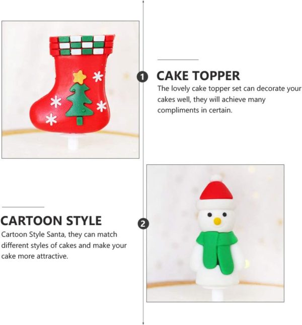 Christmas Santa Claus Mini figurine Cake Topper #1 - Image 4