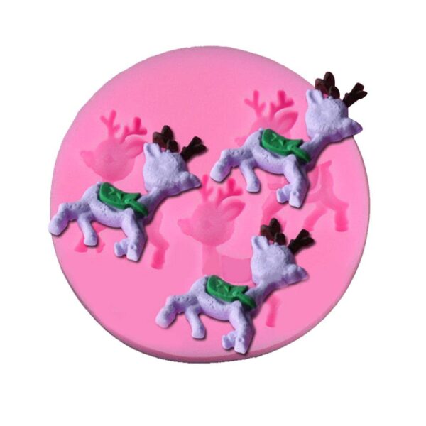 Running Deer Silicone Fondant Mould - Image 3