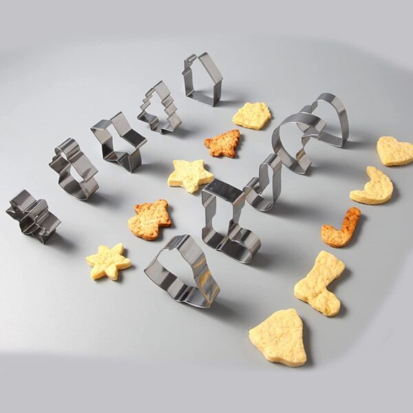 Christmas Cookie Cutter, Xmas Cookie Cutter, 10 Piece - Image 4