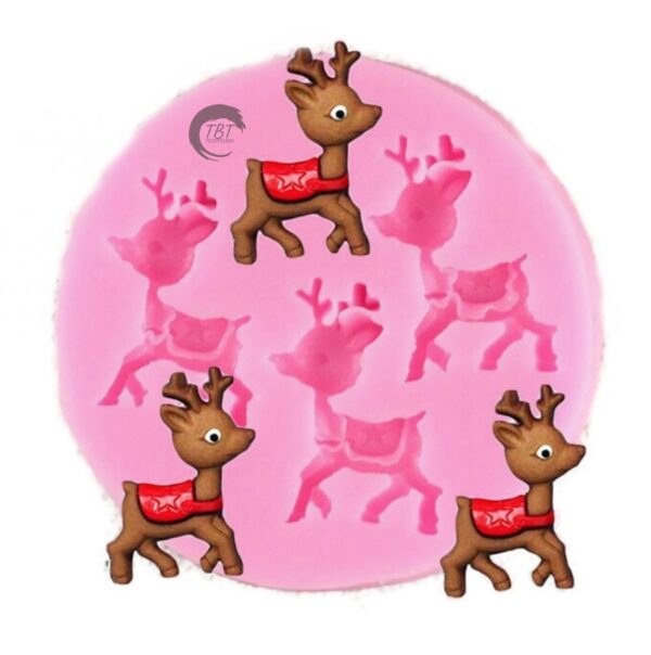 running-deer-silicone-fondant-mould