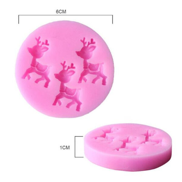 Running Deer Silicone Fondant Mould - Image 4