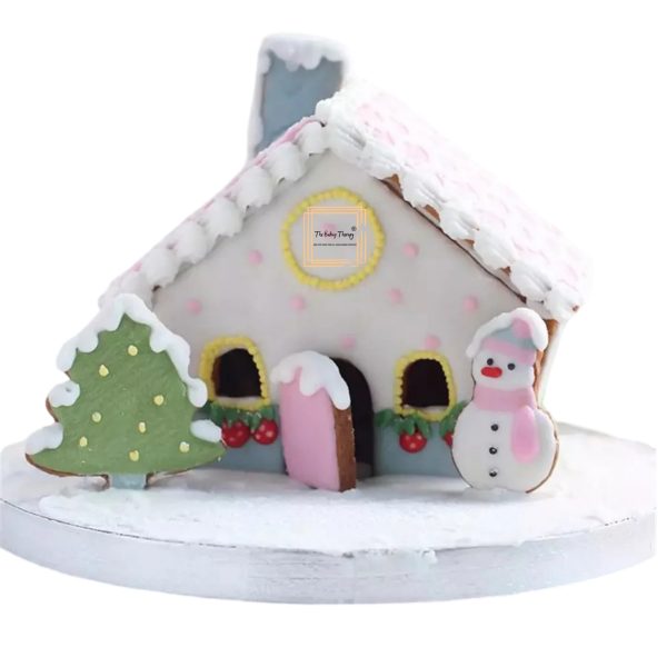 Christmas House Theme Snowman Tree Biscuit Plastic Fondant Cutter - Image 2