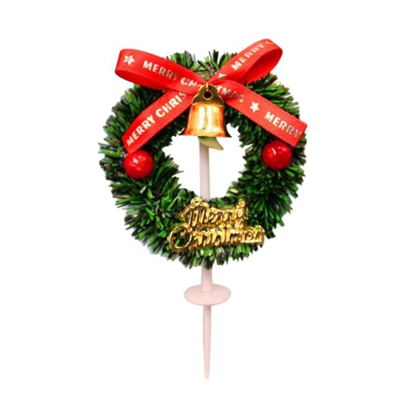 christmas-mini-wreath-cake-and-cupcake-topper