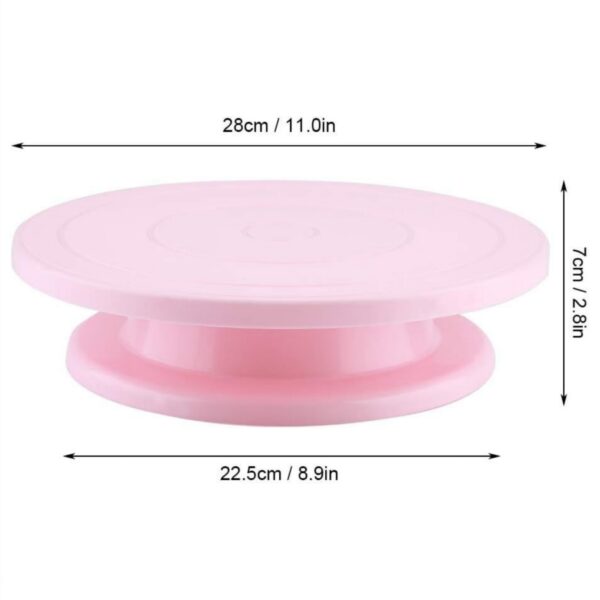 Plastic Rotating Cake Turntable 28Cm - Image 2