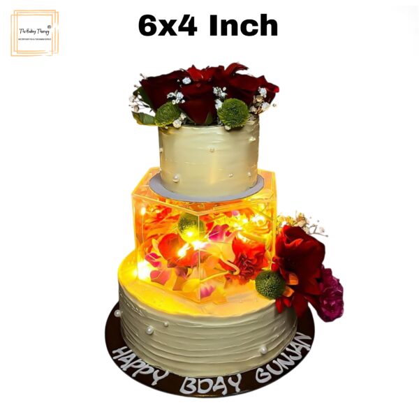 hexagon-tire-cake-spacer-6-x-4-acrylic-clear-cake-display-spacer
