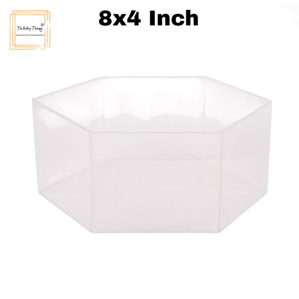 hexagon-tire-cake-spacer-8-x-4-acrylic-clear-cake-display-spacer