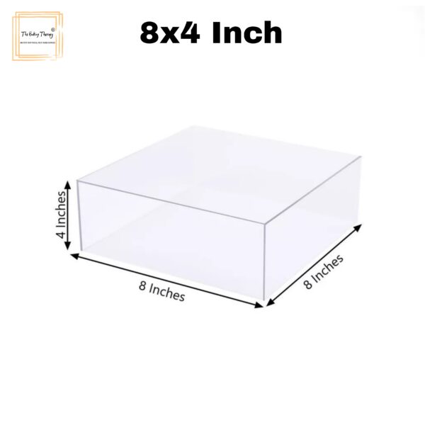 square-tire-cake-spacer-8″-x-4″-acrylic-clear-cake-display-spacer