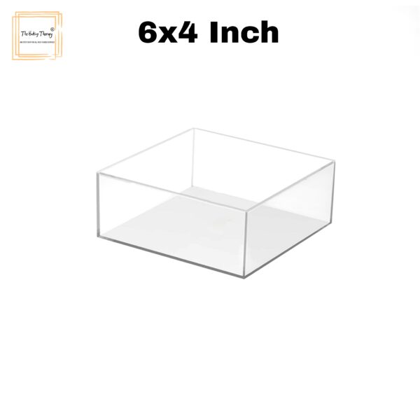Square Tire Cake Spacer 6″ X 4″ Acrylic Clear Cake Display Spacer - Image 2