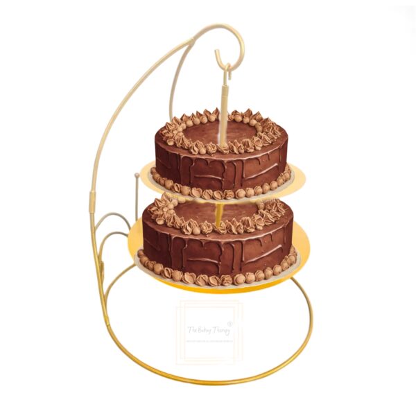 double-2-tier-hanging-chandelier-iron-metal-dessert-cupcake-cake-stand