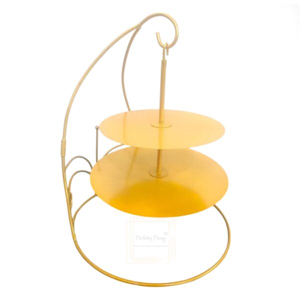 double-2-tier-hanging-chandelier-iron-metal-dessert-cupcake-cake-stand