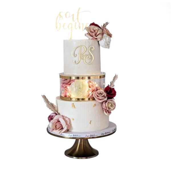 Round Tier Cake Spacer 8" X 4" Acrylic Clear Transparent Cake Display Spacer - Image 2