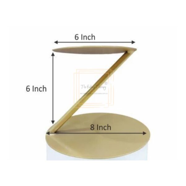 Tier Cake Separator Slant Line Shape Z Bar Floating Tier Spacer Cake Stand - Image 2