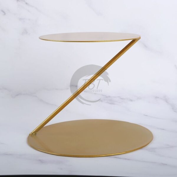 slant-line-shape-metal-cake-spacer