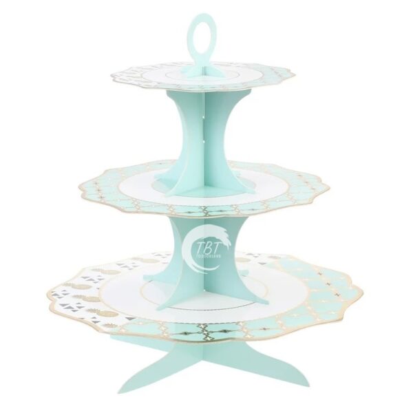 3 Tier Theme Cardboard Cupcake Stand Holder - Image 3