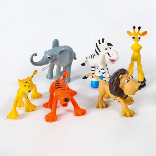 Animal Zoo Toy Cake Topper Set { Set Of 6 Piece } - Image 2