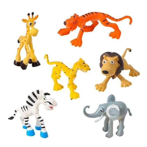 Animal Zoo Toy Cake Topper Set { Set Of 6 Piece } - Image 5