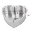 Aluminium Heart Shape Cake Mould Cake Tin - 7x2 Inch - Image 2
