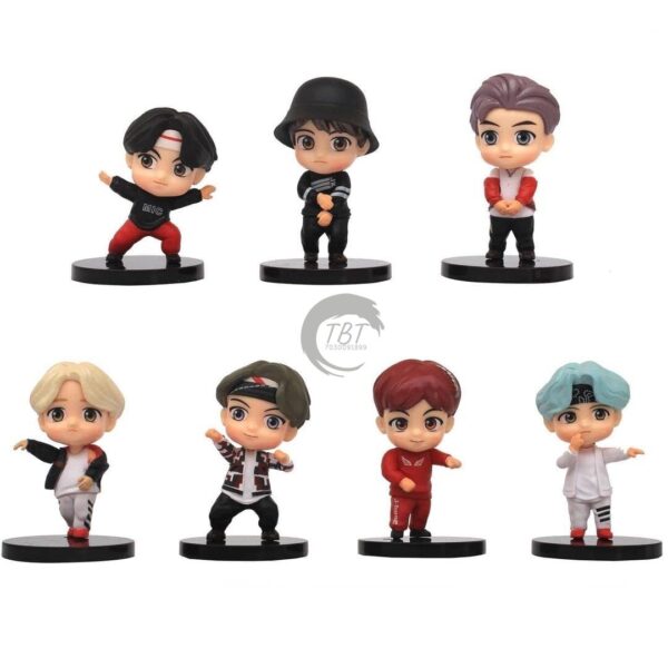 Mini BTS Army Cake Decoration Toy Set { Set Of 7 Piece } - Image 5