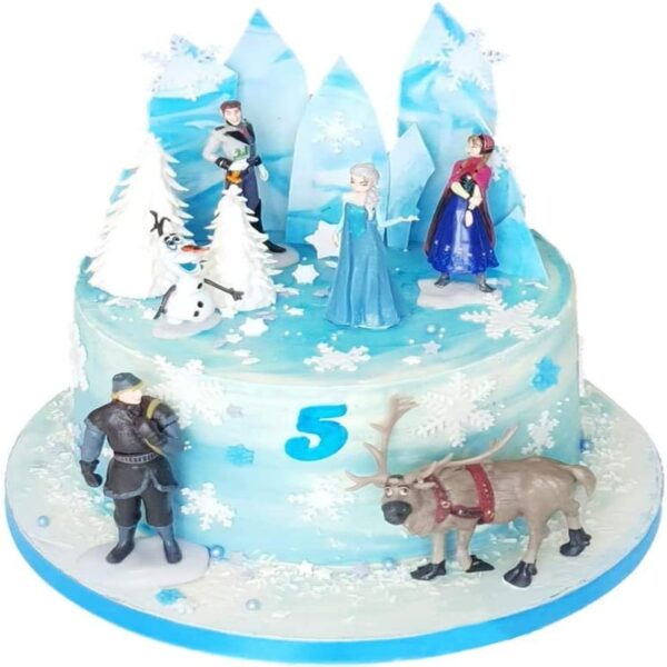 Frozen Toy Cake Decoration Topper Set { Set Of 6 Piece } - Image 3