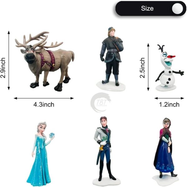 Frozen Toy Cake Decoration Topper Set { Set Of 6 Piece } - Image 5