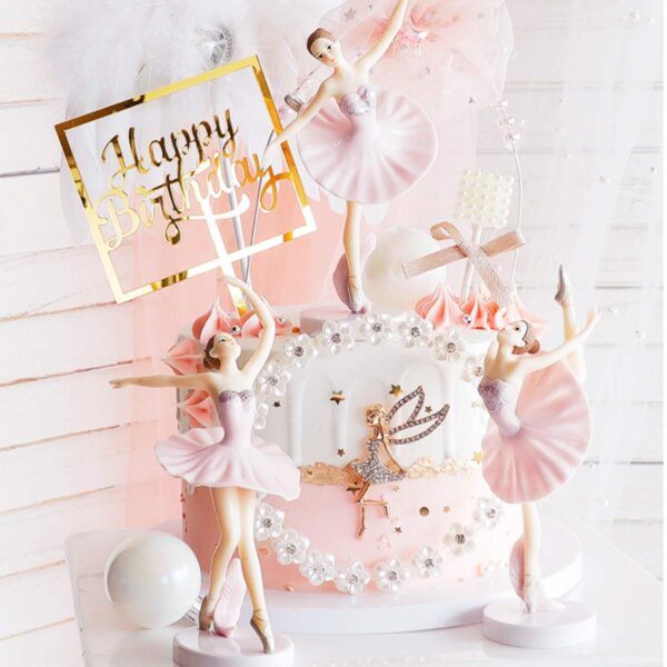 Dancing Ballerina Doll Cake Decoration Set 3 Piece - Image 3