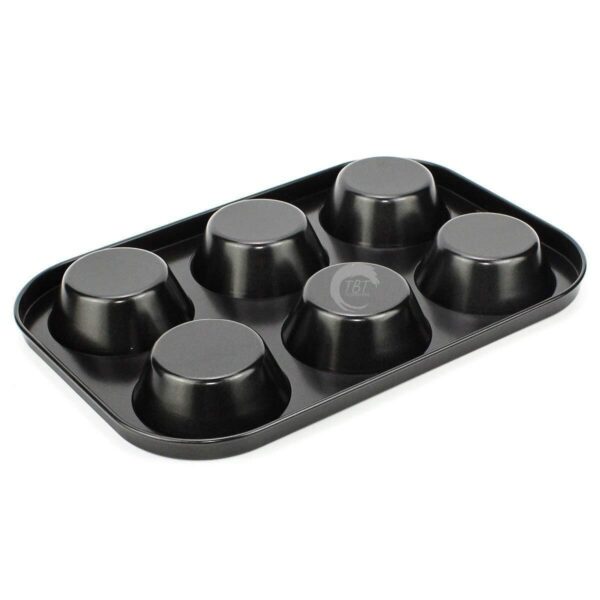 Carbon Steel Muffin/Cupcake Tray - 6 Slot - Image 4