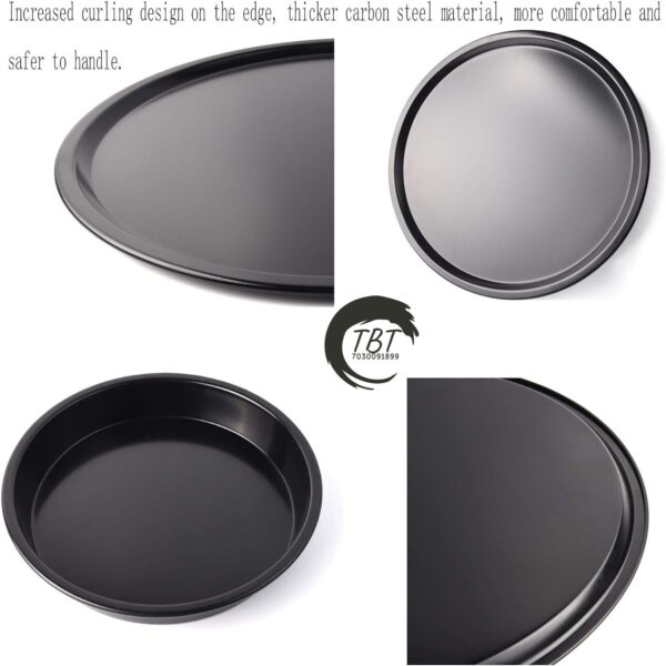 Carbon Steel Non-Stick Pizza Pan Pizza Tray - 16CM - Image 3
