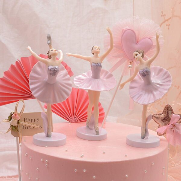 Dancing Ballerina Doll Cake Decoration Set 3 Piece - Image 4