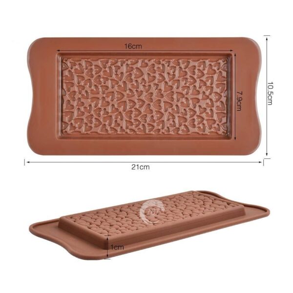 Silicone Heart Beans Chocolate Bar Mold - Image 2