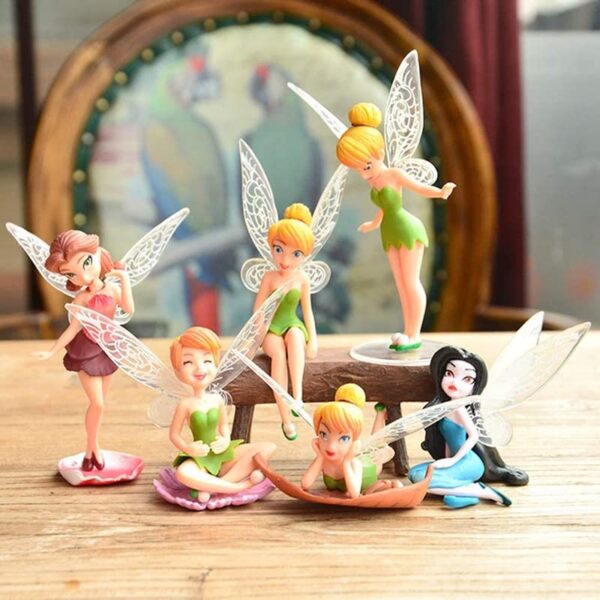 Tinkerbell Fairy Tal Cake Decoration Toy { Set Of 6 Piece } - Image 6
