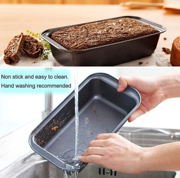 Carbon Steel Rectangle Cake Bread Loaf Pan 20 x 11 x 6 CM - Image 6
