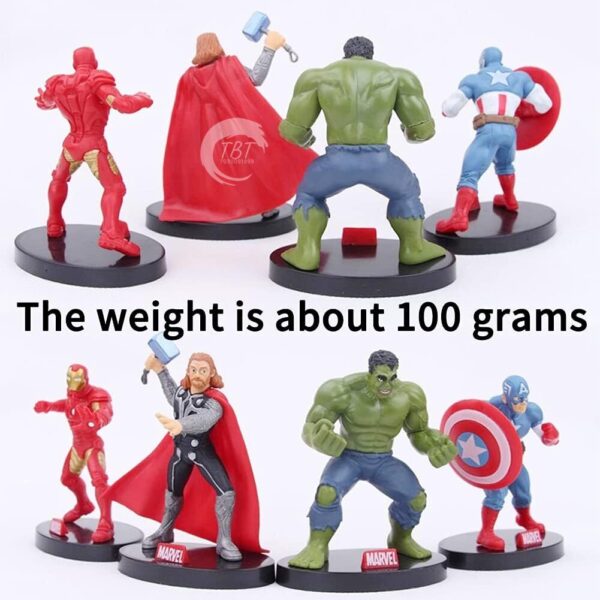 Avengers Action Figures Cake Decoration Toy { Set Of 4 Piece } - Image 2
