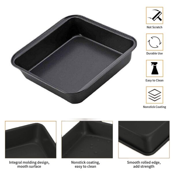 Nonstick Square Cake Mould, Big , 20 cm x 20 cm x 4.5 CM - Image 7