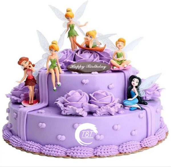 Tinkerbell Fairy Tal Cake Decoration Toy { Set Of 6 Piece } - Image 4