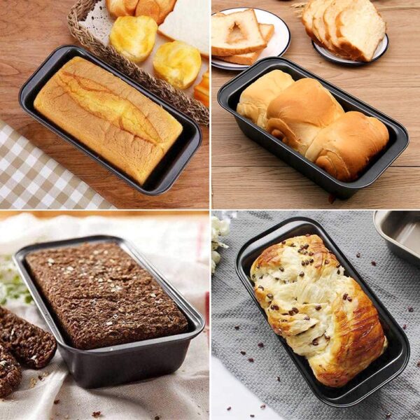 Carbon Steel Rectangle Cake Bread Loaf Pan 20 x 11 x 6 CM - Image 5