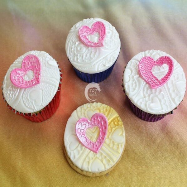 Fantasy Heart Fondant Cutters { Pack of 4 Piece } - Image 2