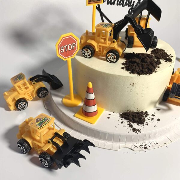 Construction Vehicles Cake Toy { Set Of 6 Piece } - Image 3