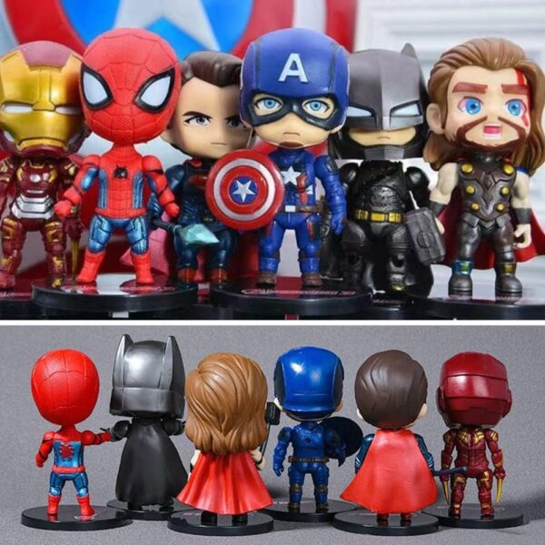 Mini Avengers Toys Cake Decorations { Set Of 6 Piece } - Image 4