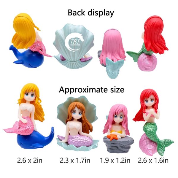 Mermaid Doll Cake Toy Set { Set Of 4 Piece } - Image 2