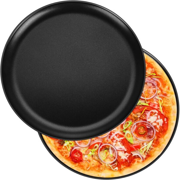 Carbon Steel Non-Stick Pizza Pan Pizza Tray - 20CM - Image 3