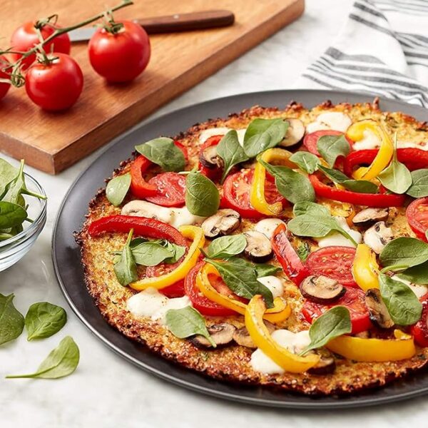 Carbon Steel Non-Stick Pizza Pan Pizza Tray - 22CM - Image 3