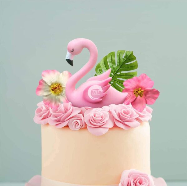 Pink Flamingo Cake Decoration Toy - Image 5