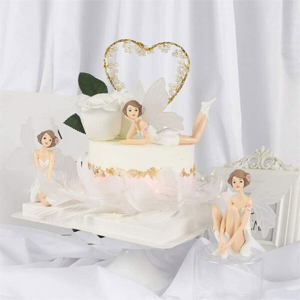 Fairy Angel Dolls Fairies Cake Toy Topper { Set Of 3 Piece } - Image 9