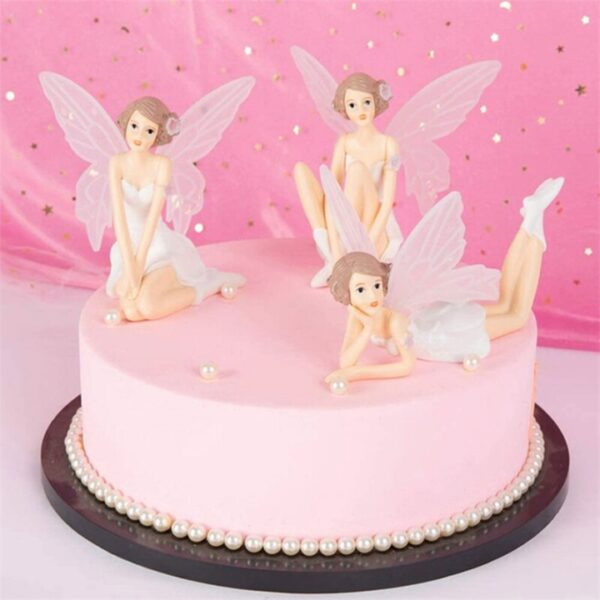 Fairy Angel Dolls Fairies Cake Toy Topper { Set Of 3 Piece } - Image 7