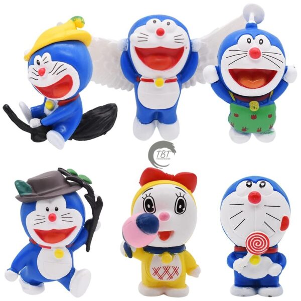 Doraemon Cake Decoration Toys Set { Set Of 6 Piece } - Image 3