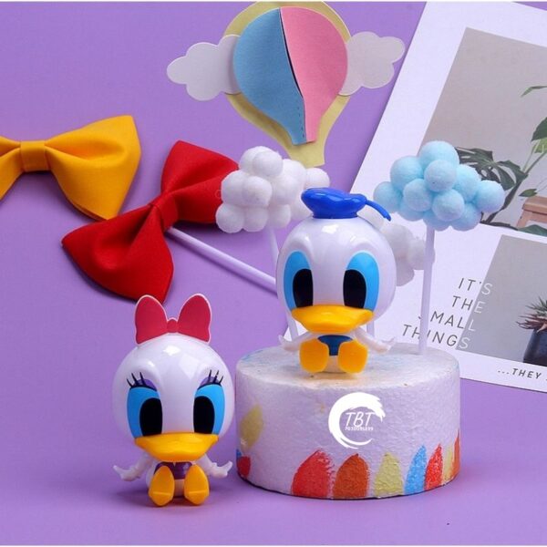 Little Donald Duck Girl Daisy Cake Toy Topper Set - Image 3